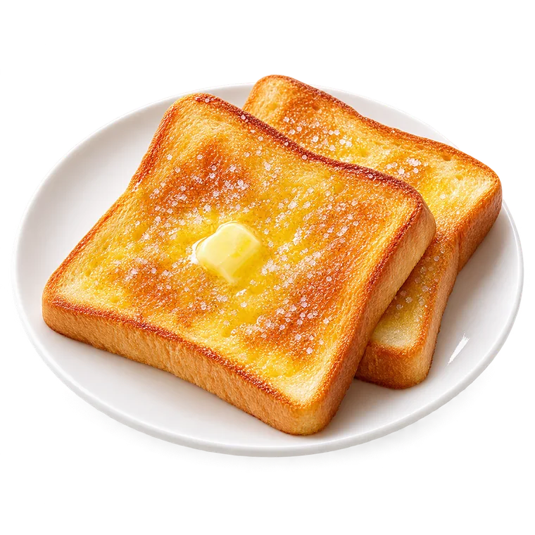 Butter Sugar Toast at MUU TEA CAFE
