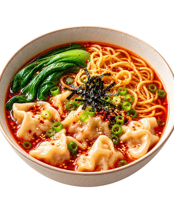Korean Chicken Wanton Mee Soup at MUU TEA CAFE