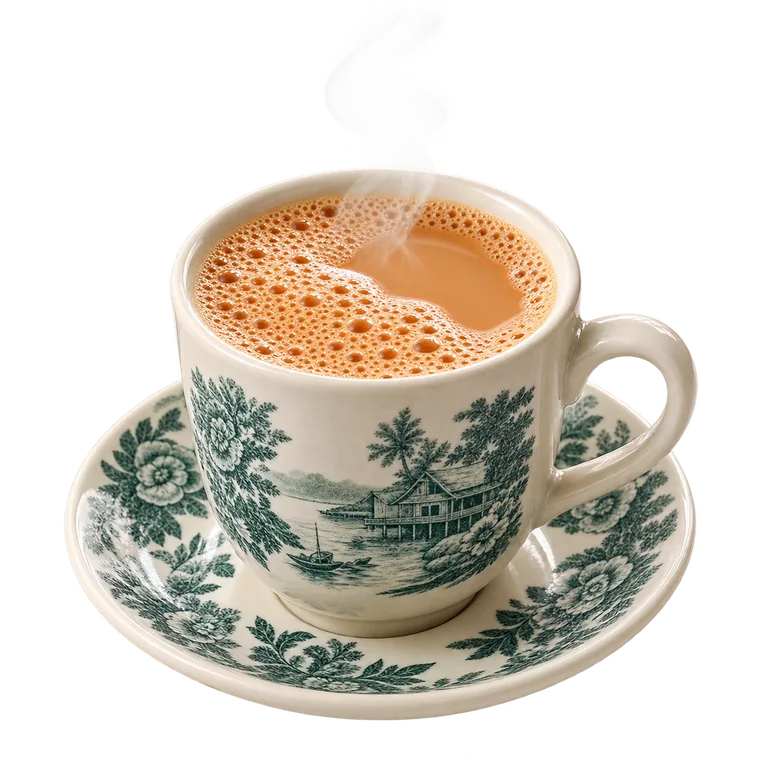 Hot Teh at MUU TEA CAFE